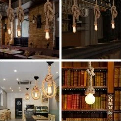 Grosses soldes ✔️ MINETGNON 1,5m Lustre Suspension En Corde Chanvre Luminaire Style Industriel Rétro 1 Tête Pour La Décoration Restaurant, Bar, Café, E27, 220V Sans Ampoule ✔️ 7 Grosses soldes ✔️ MINETGNON 1,5m Lustre Suspension En Corde Chanvre Luminaire Style Industriel Rétro 1 Tête Pour La Décoration Restaurant, Bar, Café, E27, 220V Sans Ampoule ✔️ -Suspension Soldes 54473282 3