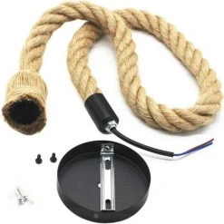 Grosses soldes ✔️ MINETGNON 1,5m Lustre Suspension En Corde Chanvre Luminaire Style Industriel Rétro 1 Tête Pour La Décoration Restaurant, Bar, Café, E27, 220V Sans Ampoule ✔️ 8 Grosses soldes ✔️ MINETGNON 1,5m Lustre Suspension En Corde Chanvre Luminaire Style Industriel Rétro 1 Tête Pour La Décoration Restaurant, Bar, Café, E27, 220V Sans Ampoule ✔️ -Suspension Soldes 54473282 4