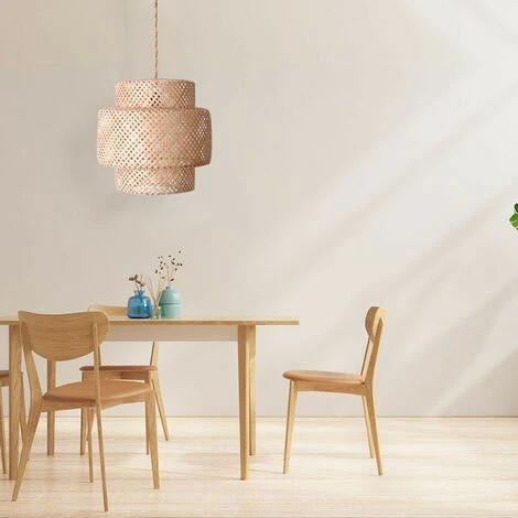 Promo 🤩 BARCELONA LED Suspension En Bambou Naturel "Onna" | Corde 🥰 3 Promo 🤩 BARCELONA LED Suspension En Bambou Naturel "Onna" | Corde 🥰 – Image 3