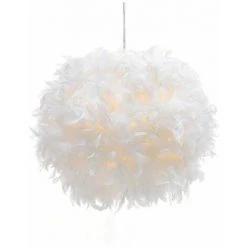 Budget 🔥 BEICHEN Plafonnier Suspension Luminaire Lustre Moderne Luminaire Salon Plafonnier Salon Lustre Suspendue En Plumes Lampe De Plumes Déco 👍 -Suspension Soldes 54917404 4