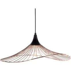 Bon marché 👏 BELIANI Lampe Suspension En Métal Cuivré - Cuivré 🥰
