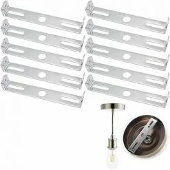 Grosses soldes ⭐ Plaque De Suspension Pour Plafonnier, 10pcs Support De Lustre 115mm Plaque De Fixation Pour Lustre Luminaire Suspendu Accessoires Plafonnier Plaque De Base Plaques De Lampe De Plafond，Starlight 🥰