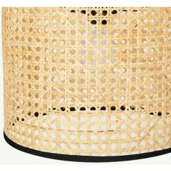 Grosses soldes ⭐ OZAIA Suspension Cannage NEIROBI - Style Ethnique - Fer Et Rotin - D.30 X H.120cm - Naturel - Naturel Clair 🔥 -Suspension Soldes 55884819 4