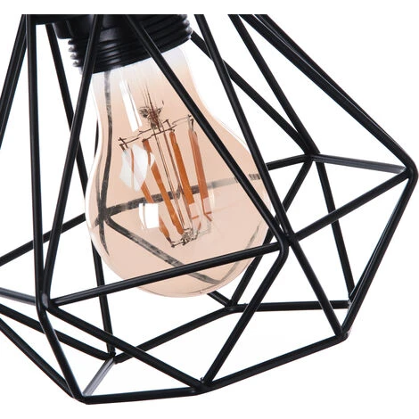 Les meilleures critiques de 🌟 3x Lustre Suspension Industriel En Métal Noir , Stoex Luminaire Style Vintage Design Forme Cage Diamant Rétro Pour Salon Chambre Salle à Manger (sans Ampoule) 😍 4 Les meilleures critiques de 🌟 3x Lustre Suspension Industriel En Métal Noir , Stoex Luminaire Style Vintage Design Forme Cage Diamant Rétro Pour Salon Chambre Salle à Manger (sans Ampoule) 😍 – Image 4
