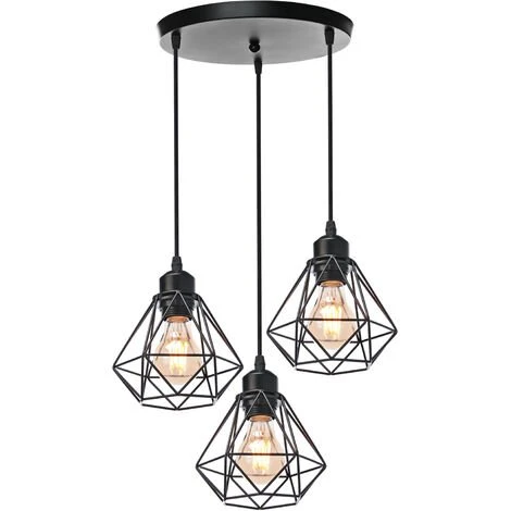 Acheter 💯 STOEX Suspension Luminaire Industrielle Vintage, Réglable Lustre Plafonnier Métal Câble Réglable Pour Salon Restaurant Chambre Cuisine Couloir, E27 Noir 😉 1 Acheter 💯 STOEX Suspension Luminaire Industrielle Vintage, Réglable Lustre Plafonnier Métal Câble Réglable Pour Salon Restaurant Chambre Cuisine Couloir, E27 Noir 😉
