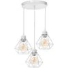 Meilleure vente ✨ STOEX Suspension Luminaire Industrielle Vintage, Réglable Lustre Plafonnier Métal Câble Réglable Pour Salon Restaurant Chambre Cuisine Couloir, E27 Blanc 😀