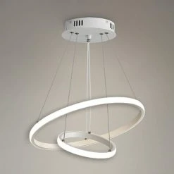 Bon marché ⭐ COMELY Suspension Luminaire LED, Lustre Circulaire Moderne, Suspension Blanc 4000K, Lampe De Plafond éclairage Intérieur De La Chambre à Coucher Du Salon ✔️