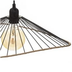 Top 10 ❤️ FALSE Suspension Métal Noir 45 Cm Pour Ampoule E27 - Noir - SILUMEN ✨ -Suspension Soldes 56328647 3