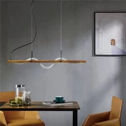 Meilleur prix ✨ OSASY LED Suspension Spirale Créative, Lampe à Suspension En Bois,corde Et Métal Noir,réglable En Hauteur Luminaire Pour Salon & Salle à Manger,moderne Suspension Un Chambre Vintage 😉 -Suspension Soldes 57334248 3
