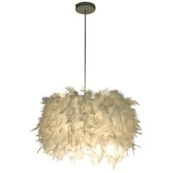 Offres 💯 DYHF 5W Salle à Manger Suspendu Simple Chambre Plume Lustre Chaud Princesse Entrée Mini Lustre 💯 -Suspension Soldes 57594036 5