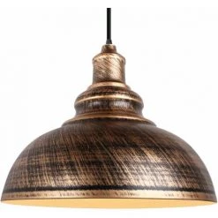 Coupon 💯 STOEX Lustre Suspension Industrielle Vintage E27 290mm Lampe Plafonniers Retro Abat-jour Pour Cuisine Salle à Manger Salon Chambre Restaurant Bronze ✔️