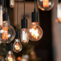 Le moins cher 😉 BARCELONA LED Suspension En Bois "Otto" E27 | Noir 🌟 -Suspension Soldes 58495494 4