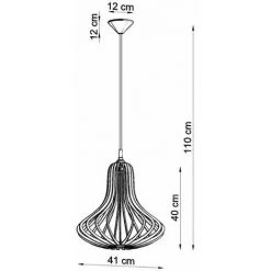 Coupon ✨ FALSE Suspension Bois Forme Poire Pour Ampoule E27 - Marron - SILUMEN 😀 -Suspension Soldes 58969775 5