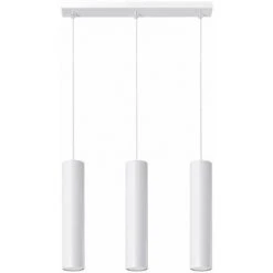 Sortie ⭐ FALSE Suspension 3 Lampes Pour Ampoule GU10 - Blanc - SILUMEN ⌛