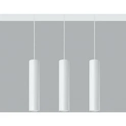 Sortie ⭐ FALSE Suspension 3 Lampes Pour Ampoule GU10 - Blanc - SILUMEN ⌛ -Suspension Soldes 58969782 4