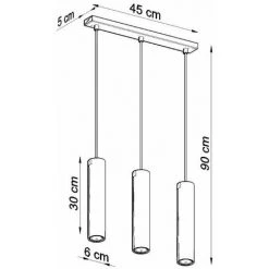 Sortie ⭐ FALSE Suspension 3 Lampes Pour Ampoule GU10 - Blanc - SILUMEN ⌛ -Suspension Soldes 58969782 5