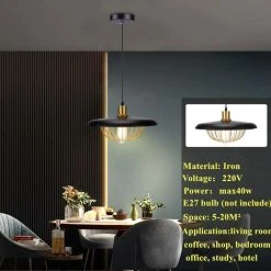 Vente flash 🎁 ZOLGINAH Suspension Luminaire Industrielle Forme Lanterne Lustre Vintage Eclairage De Plafond Rétro Lampe Pendante E27 Plafonnier En Métal Intérieur Décoration Pour Chambre Cuisine Bar Loft Salon Noir [Classe- énergétique A++]-Noir-1 🎁 -Suspension Soldes 59346644 3