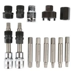 Sortie ⌛ DYHF Coffret De Douilles Embout 13 Pcs Mécanique Auto Jeu D'outils Combinés De Poulie D'alternateur Module D'outils Pour Poulies Débrayables D'alternateurs - Noir 😀 -Suspension Soldes 59689967 3