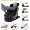 Bon marché ✔️ DYHF 30* Porte-chaussures Support Chaussures étagère à Chaussures Réglable Ensemble Réglables Empileur De Chaussures Noir - Noir ✨