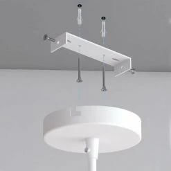 Meilleure affaire 🤩 B.K.LICHT 2x Suspension Design Lampe à Suspendre Blanche Salon Salle à Manger Ampoules Incluses ✨ -Suspension Soldes 60737753 4