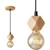 De gros 🔥 STOEX Suspension Luminaire Chambre Bois Naturelle Lustre Industrielle Vintage Lampe à Suspension Rustique E27 Lampe Pour Cuisine Salle à Manger Restaurant 😉
