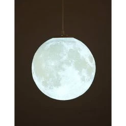 Bon marché ⭐ KAEJYIUT Plafonnier Chambre Lune,Suspension Luminaire,Lustre Lunaire,Suspensions D'éclairage Intérieur,Lustre De Plafond De Salon De Chambre à Coucher D'enfants,18CM ⭐