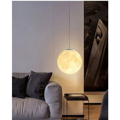 Bon marché ⭐ KAEJYIUT Plafonnier Chambre Lune,Suspension Luminaire,Lustre Lunaire,Suspensions D'éclairage Intérieur,Lustre De Plafond De Salon De Chambre à Coucher D'enfants,18CM ⭐ 2 Bon marché ⭐ KAEJYIUT Plafonnier Chambre Lune,Suspension Luminaire,Lustre Lunaire,Suspensions D'éclairage Intérieur,Lustre De Plafond De Salon De Chambre à Coucher D'enfants,18CM ⭐ – Image 2