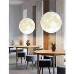 Bon marché ⭐ KAEJYIUT Plafonnier Chambre Lune,Suspension Luminaire,Lustre Lunaire,Suspensions D'éclairage Intérieur,Lustre De Plafond De Salon De Chambre à Coucher D'enfants,18CM ⭐ 7 Bon marché ⭐ KAEJYIUT Plafonnier Chambre Lune,Suspension Luminaire,Lustre Lunaire,Suspensions D'éclairage Intérieur,Lustre De Plafond De Salon De Chambre à Coucher D'enfants,18CM ⭐ -Suspension Soldes 64703852 3