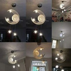 Grosses soldes 👍 IDEGU Lustre Suspension Plafonnier Led Lampe , Lune Étoile Fée Creative Chambre Lampe Suspendue Pour Chambre Denfants Salon Décoration Maison Lumière Chaude 🌟 9 Grosses soldes 👍 IDEGU Lustre Suspension Plafonnier Led Lampe , Lune Étoile Fée Creative Chambre Lampe Suspendue Pour Chambre Denfants Salon Décoration Maison Lumière Chaude 🌟 -Suspension Soldes 64864530 5