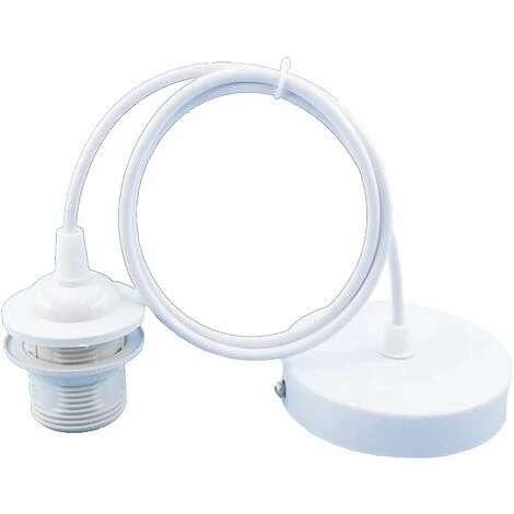 Grosses soldes ✨ MONLY 2 Pièces E27 Douille De Lampe, Porte Lampe Suspension Pendentif Lampes Suspendues Accessoires Avec 1m Câble, Support De Lampe E27 Avec Câble Pour Bar, Café, Maison 🔥 3 Grosses soldes ✨ MONLY 2 Pièces E27 Douille De Lampe, Porte Lampe Suspension Pendentif Lampes Suspendues Accessoires Avec 1m Câble, Support De Lampe E27 Avec Câble Pour Bar, Café, Maison 🔥 – Image 3