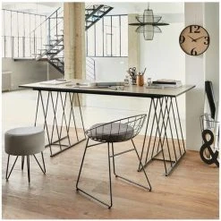 Meilleure affaire ✔️ Suspension En Métal Filaire Symétrique - Atmosphera - Gris 🌟 -Suspension Soldes 6678546 3