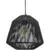 Vente flash ⭐ ATMOSPHERA Suspension Ethnique En Corde - E27 - 40 W - H. 26 Cm - Noir 🤩