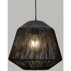 Vente flash 😉 HOMEMAISON Suspension En Corde Jily Noir D 29 Cm 👏 -Suspension Soldes 68274653 3