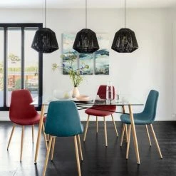 Vente flash 😉 HOMEMAISON Suspension En Corde Jily Noir D 29 Cm 👏 -Suspension Soldes 68274653 4