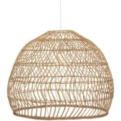 Le moins cher 💯 Atmosphera - Luminaire Suspension En Rotin Et Métal D 58 Cm - Beige ✨