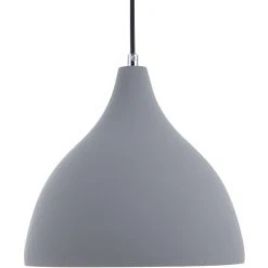 Remise 👏 BELIANI Lampe Suspension Gris - Gris 🎉