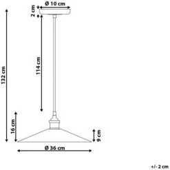 Bon marché ❤️ BELIANI Lampe Suspension Cuivré - Cuivré ✨ 7 Bon marché ❤️ BELIANI Lampe Suspension Cuivré - Cuivré ✨ -Suspension Soldes 7769705 3