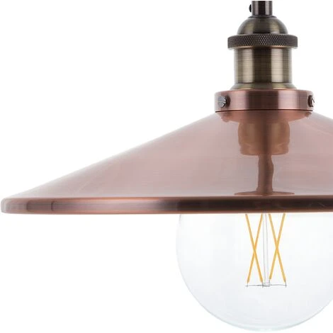 Bon marché ❤️ BELIANI Lampe Suspension Cuivré - Cuivré ✨ 4 Bon marché ❤️ BELIANI Lampe Suspension Cuivré - Cuivré ✨ – Image 4