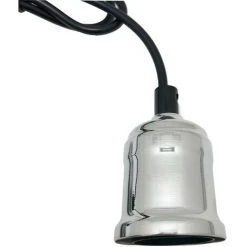 Meilleur prix 🧨 Suspension Ampoule E27 Argent Chromé - Argent,Chromé - SILAMP - Argent,Chromé ⭐ -Suspension Soldes 8843105 3