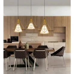 Sortie 👍 STOEX Doré Suspension Industrielle Rétro Luminaire Lustre Abat-jour Filaire De 3 Lampe Cage Forme Diamant Pour Chambre Salon Cuisine Bar- Support Barre 🔥 7 Sortie 👍 STOEX Doré Suspension Industrielle Rétro Luminaire Lustre Abat-jour Filaire De 3 Lampe Cage Forme Diamant Pour Chambre Salon Cuisine Bar- Support Barre 🔥 -Suspension Soldes 9528356 3