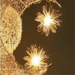 Vente flash ⌛ STOEX Lampe En Aluminium Suspension De Lune Et étoiles Lustre Moderne Lumière Chaude Pour Chambre D'enfant 🤩 -Suspension Soldes 9528385 3