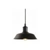 Meilleure vente 🤩 STOEX LUSTRE - Suspension Rétro Vintage Lustre Plafonnier Lampe Luminaire Industriel 26CM Noir à L'intérieur Noir ⭐