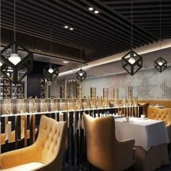 Offres 🤩 STOEX E27 Lampe Suspensions Plafonnier Abat-jour Lustre Avec Douille Applique D'Eclairage Noir ⌛ -Suspension Soldes 9685105 3