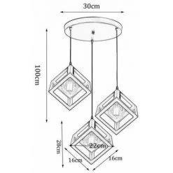 Budget ⭐ STOEX Suspension Contemporain En Cage Cube Fer, Lustre Abat-jour 3 Couleur Différent Disque Luminaire Pour Salon Salle à Manger Cuisine ⭐ 6 Budget ⭐ STOEX Suspension Contemporain En Cage Cube Fer, Lustre Abat-jour 3 Couleur Différent Disque Luminaire Pour Salon Salle à Manger Cuisine ⭐ -Suspension Soldes 9685112 3