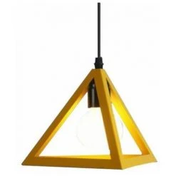 Budget 🎉 STOEX Suspension Luminaire Contemporain , Moderne Metal Cage Triangulaire , Lampe Suspension Industrielle LED E27 Luminaire - Jaune ⌛ 7 Budget 🎉 STOEX Suspension Luminaire Contemporain , Moderne Metal Cage Triangulaire , Lampe Suspension Industrielle LED E27 Luminaire - Jaune ⌛ -Suspension Soldes 9685123 3