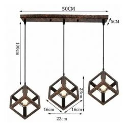 Coupon ✔️ STOEX Lustre Suspension Design Cube Métal Industriel Barre 3 Lampes Luminaire Intérieur Salle à Manger E27 Rouille 🎁 9 Coupon ✔️ STOEX Lustre Suspension Design Cube Métal Industriel Barre 3 Lampes Luminaire Intérieur Salle à Manger E27 Rouille 🎁 -Suspension Soldes 9685134 5