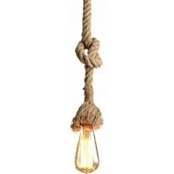 Remise 🎁 STOEX E27 Rétro Lampe Suspension En Corde De Chanvre 1M Vintage Style Rustique Luminaire Pour Restaurant Bar Cafe Lighting 🤩