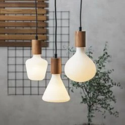 Tout neuf ⌛ STAR Suspension Bois E27 Avec Prise Secteur 🧨 -Suspension Soldes 9777920 3