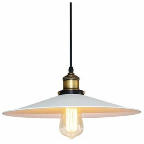 Nouveau 👏 STOEX 360mm Lustre Suspension Industrielle Vintage Abat-Jour Lampe De Plafond Luminaire Pour Restaurant Café Bar Chambre,Blanc 🤩 1 Nouveau 👏 STOEX 360mm Lustre Suspension Industrielle Vintage Abat-Jour Lampe De Plafond Luminaire Pour Restaurant Café Bar Chambre,Blanc 🤩